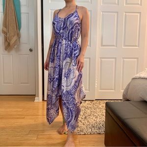 Akira Scarf Satin Maxi Dress